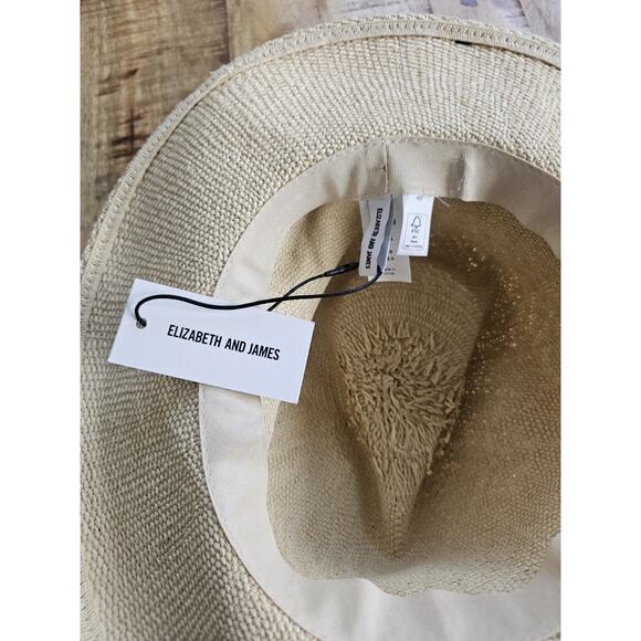 Elizabeth and James Straw Fedora Hat NWT Beach Vacation Summer Sun Hat - Picture 5 of 5